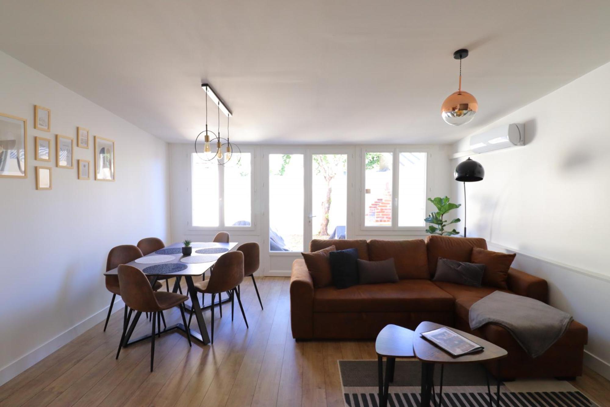 Le Patio - Spacieux T3 Avec Climatisation Et Jardin Privatif Μπερζεράκ Δωμάτιο φωτογραφία