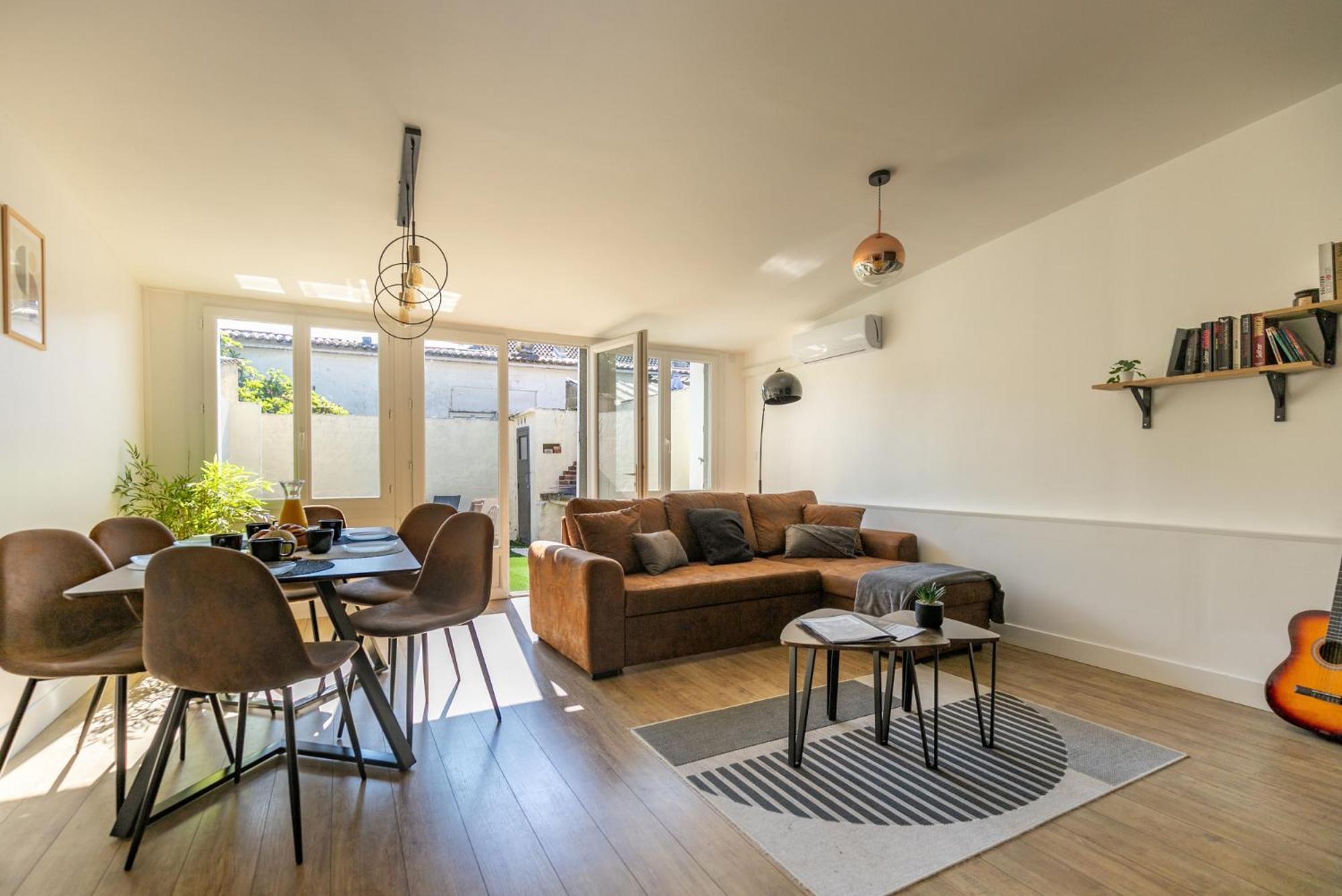 Le Patio - Spacieux T3 Avec Climatisation Et Jardin Privatif Μπερζεράκ Εξωτερικό φωτογραφία